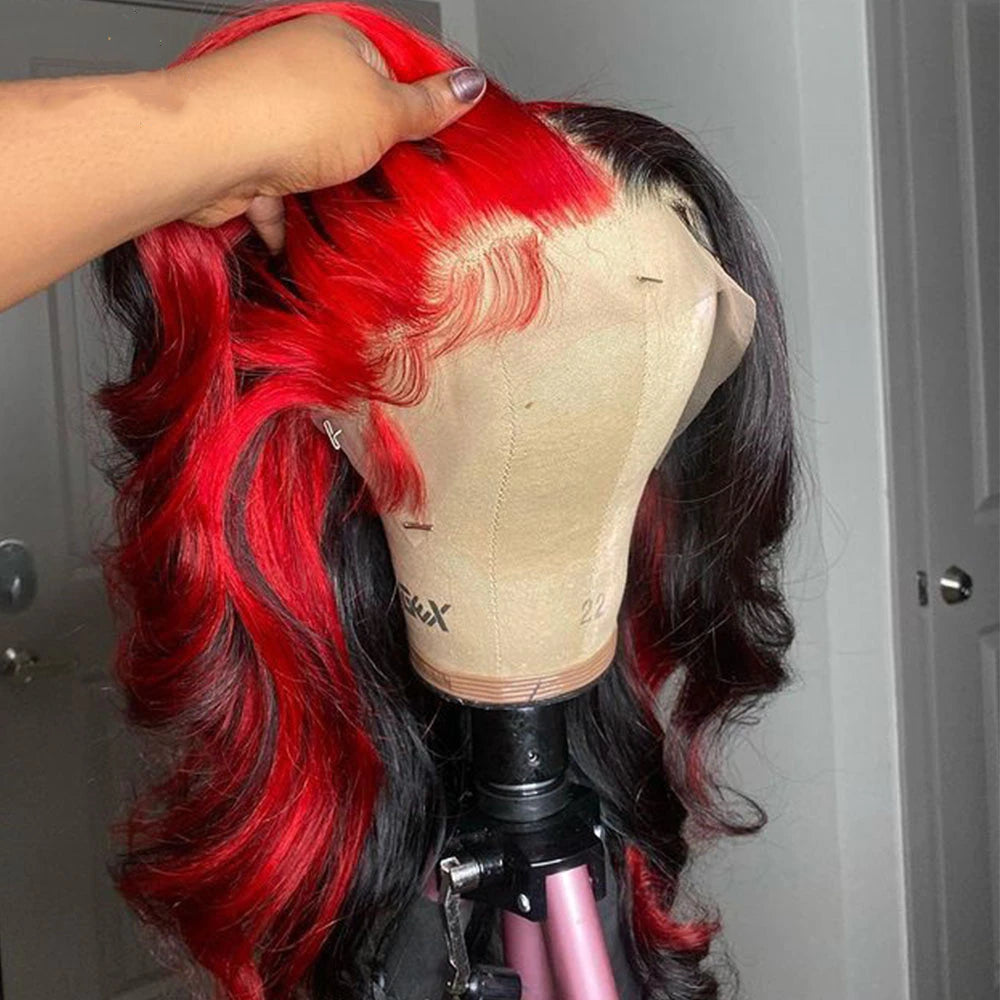 red and black color hair