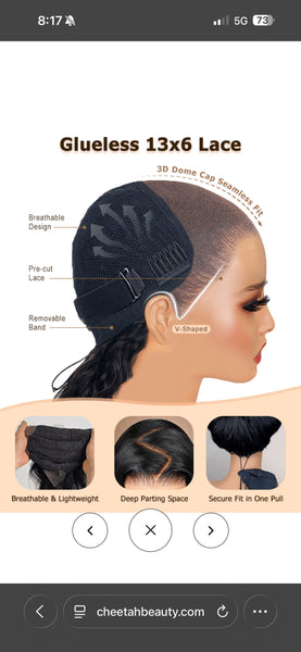 Special order for custom iced blonde color wig