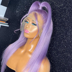 Lavender-purple-lace-front-wig