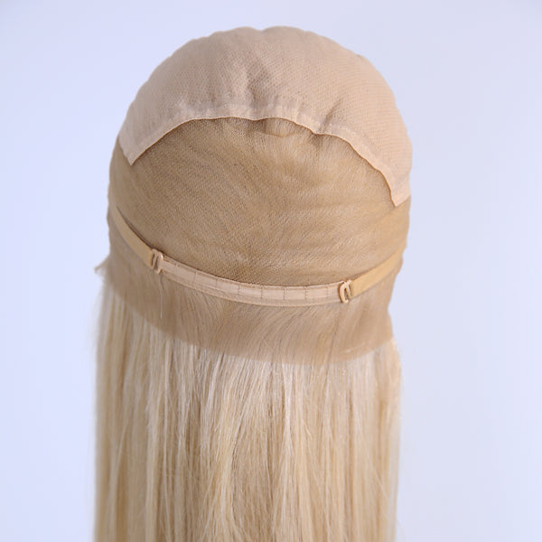 Peruvian Hair Light Blond Fashion Straight Full Lace Wig