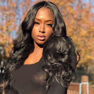 360 lace frontal body wave short hair