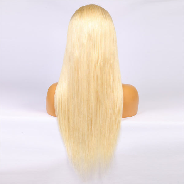 Peruvian Hair Blond Fashion Straight Lace Front Wig