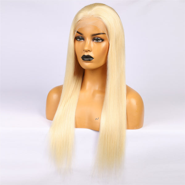 Peruvian Hair Blond Fashion Straight Lace Front Wig