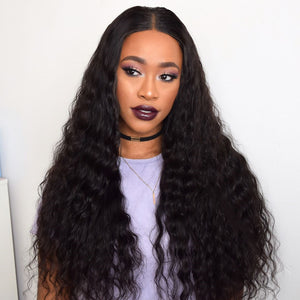 Virgin Hair Nature color Wave Style Long Hair Lace Front Wig