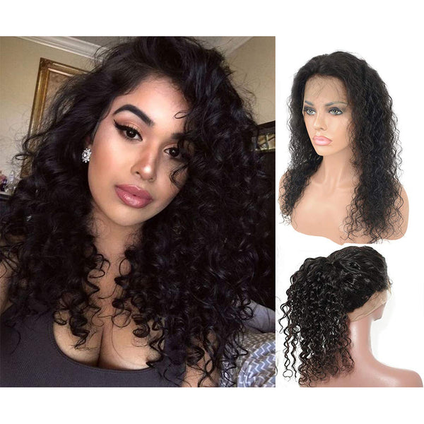 360 lace curly wig