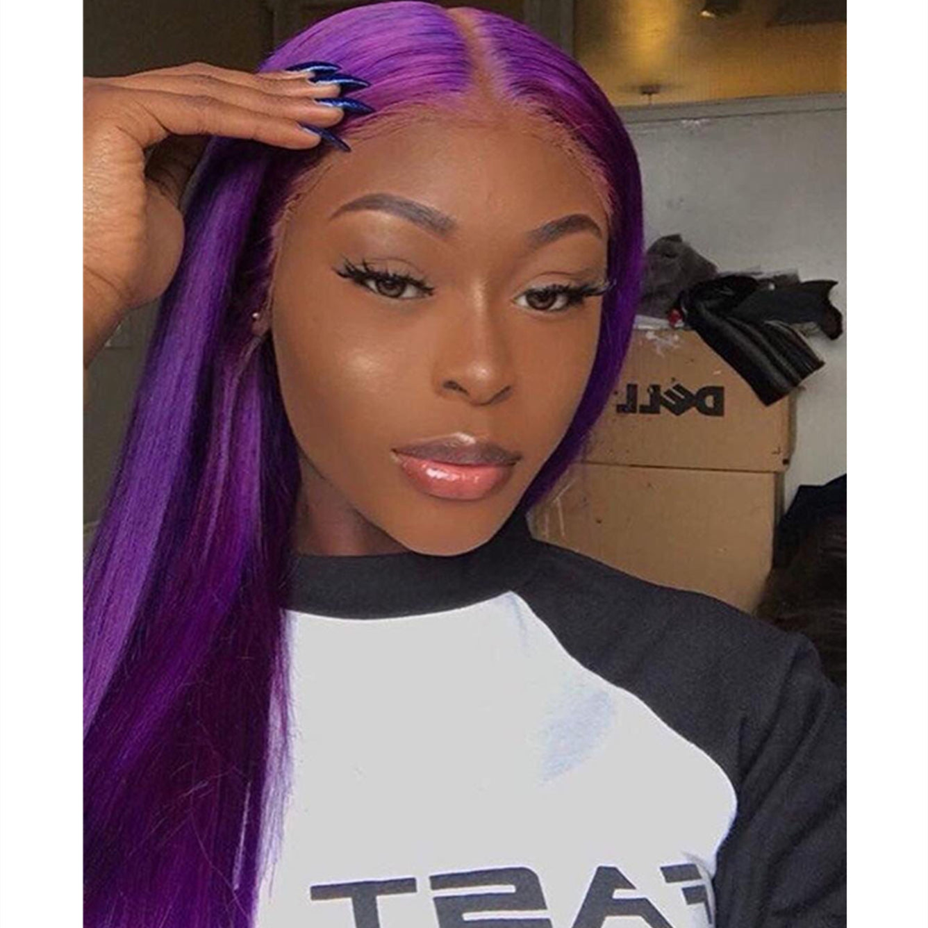 light purple wig
