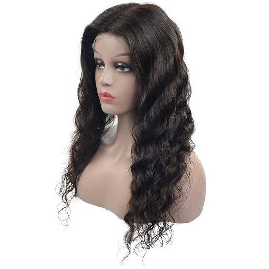 Luxurious Nature color Virgin Hair Full Lace Wigs