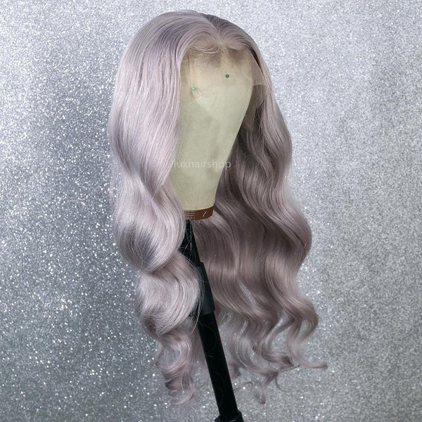silver wig