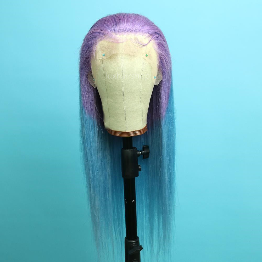 Light Purple And Light Blue Wig