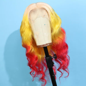 three color wig