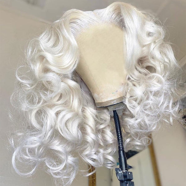 Lace-Front-Loose-Wave-Wig-White-Silver-Color