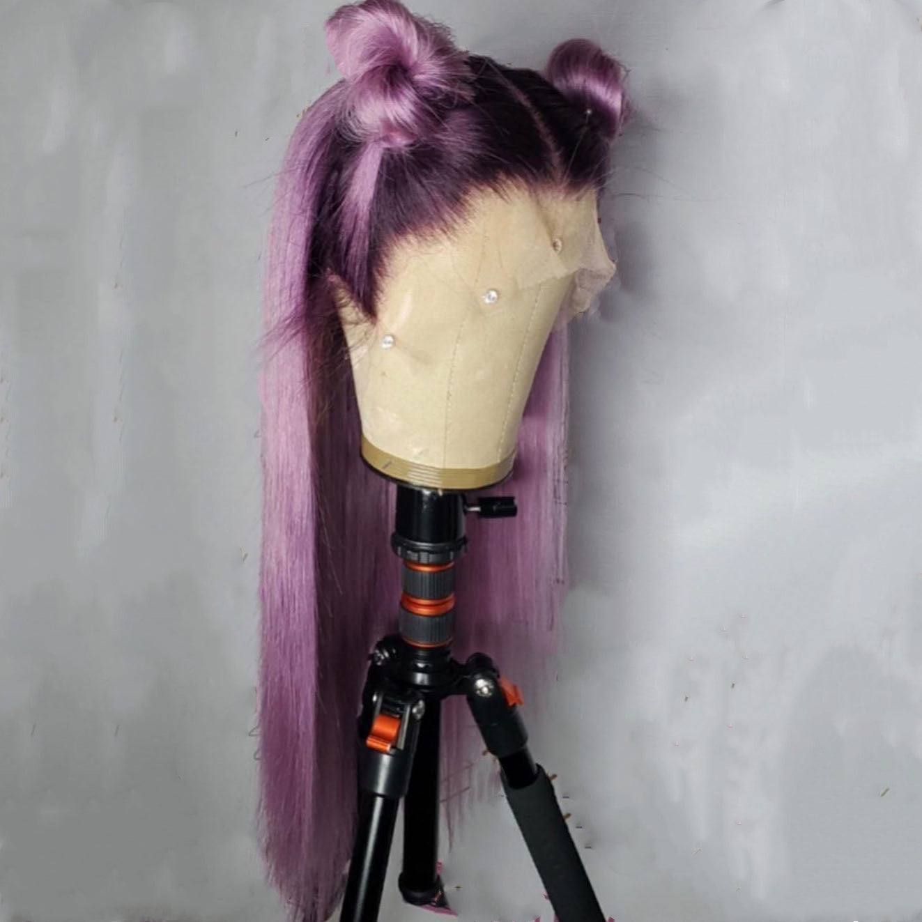 Straight purple wig
