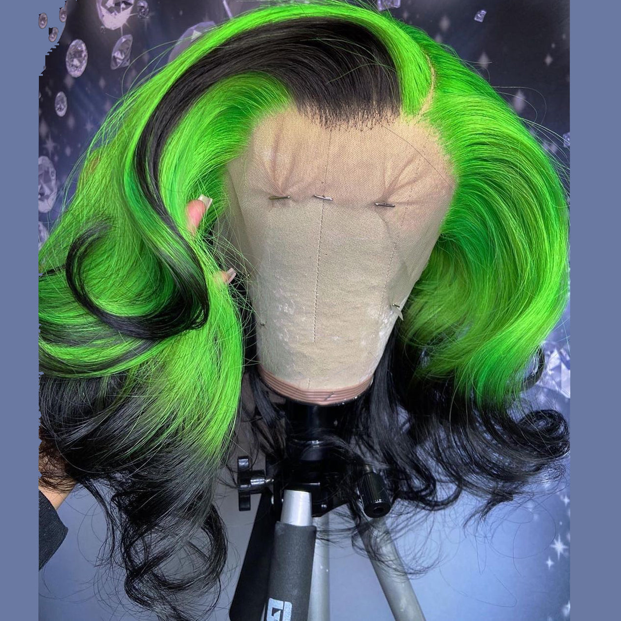 Peruvian Hair Dark Green Color Lace Front Bob Wig – Lux Hair Shop