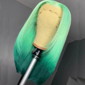 Gradient Green color wig
