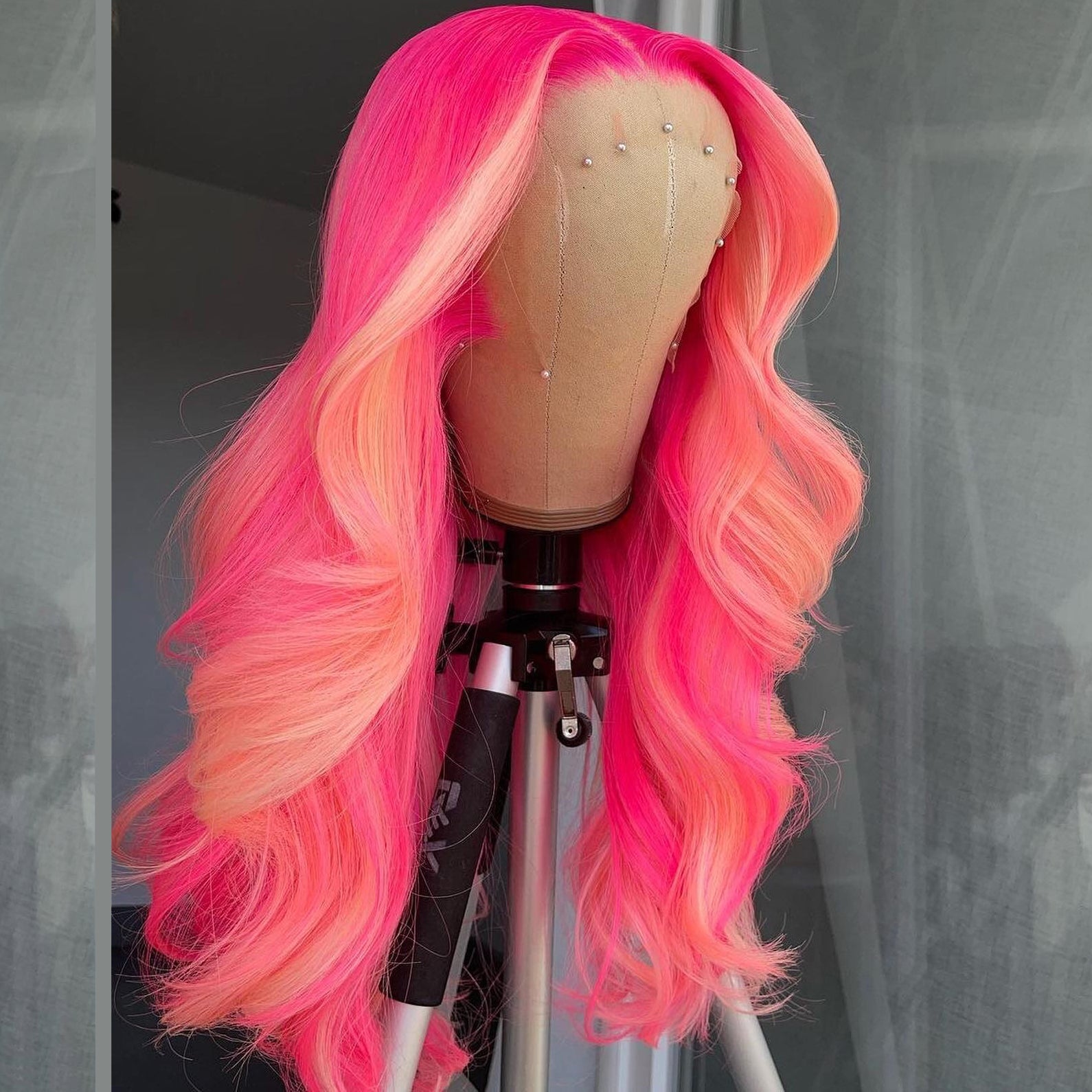 Fuchsia & Pink Color Highlights 100% Human Hair