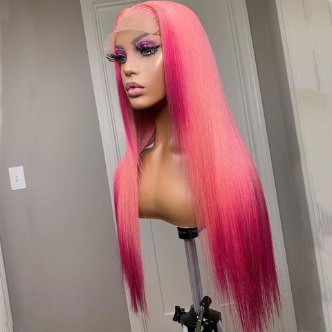 Pink Fuchsia Lace Front Wig