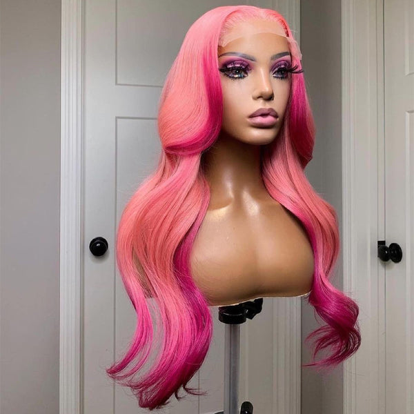 Pink Fuchsia Lace Front Wig