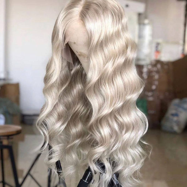 silver wig